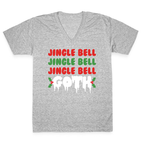 Jingle Bell Goth V-Neck Tee Shirt