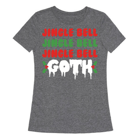 Jingle Bell Goth Womens T-Shirt