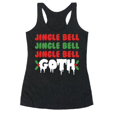 Jingle Bell Goth Racerback Tank Top