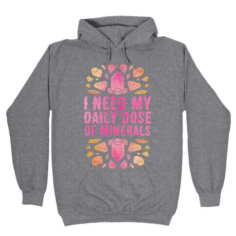 I Need My Daily Dose Of Minerals Hooded Sweatshirt