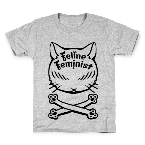 Feline Feminist Kids T-Shirt