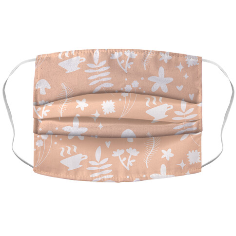 Dainty Cottage Pattern Accordion Face Mask