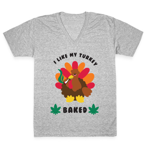 Baked Turkey V-Neck Tee Shirt