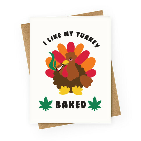 Baked Turkey Greeting Card