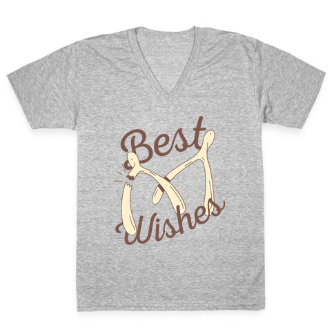 Best Wishes V-Neck Tee Shirt