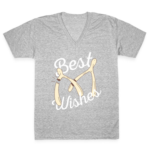 Best Wishes V-Neck Tee Shirt