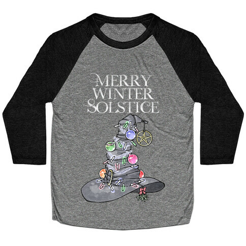 Merry Winter Solstice Baseball Tee