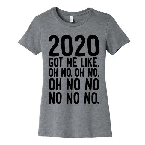 2020 Got Me Like Oh No Meme Womens T-Shirt