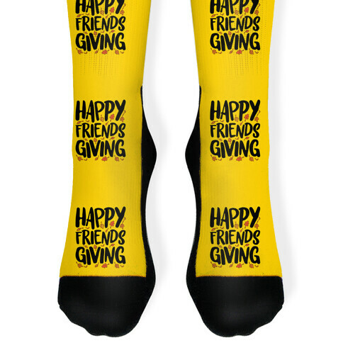 Happy Friendsgiving Sock