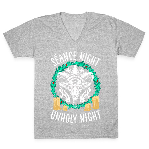 Seance Night, Unholy Night V-Neck Tee Shirt