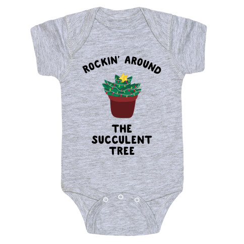 Rockin' Around the Succulent Tree Baby One-Piece