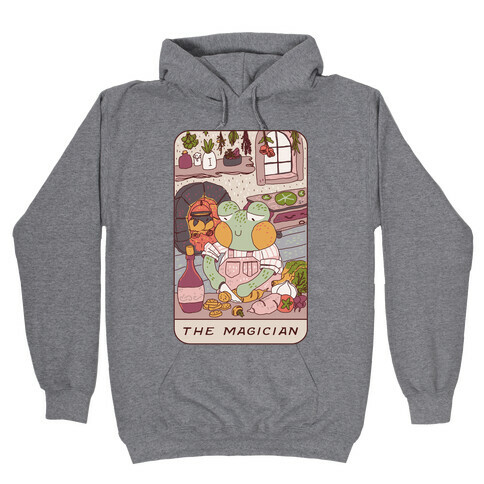 Cottagecore Magician Tarot Card Hooded Sweatshirt