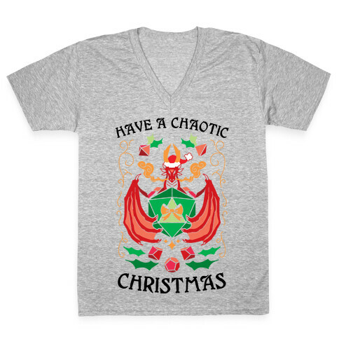 Have A Chaotic Christmas V-Neck Tee Shirt