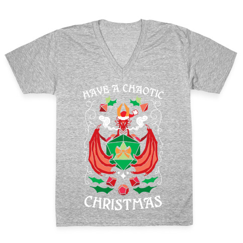 Have A Chaotic Christmas V-Neck Tee Shirt