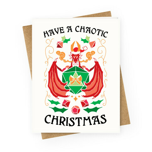 Have A Chaotic Christmas Greeting Card