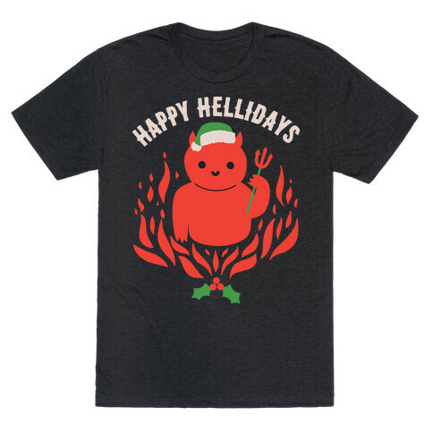 Happy Hellidays Christmas Devil T-Shirt