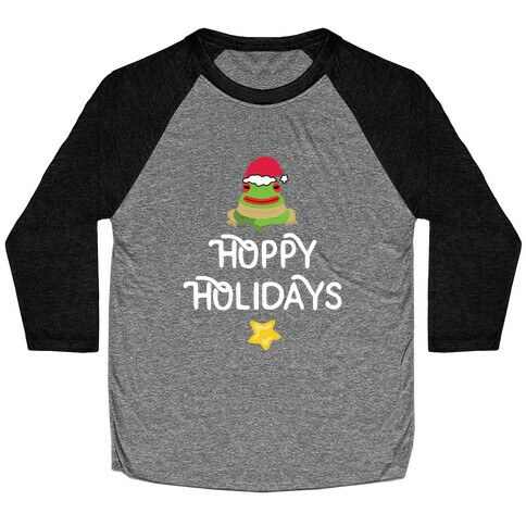 Hoppy Holidays Froggie Baseball Tee