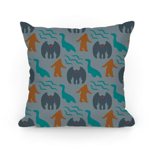 Cryptid Pattern Pillow