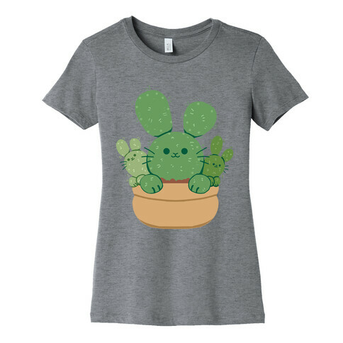 Bunny Ear Cactus Womens T-Shirt