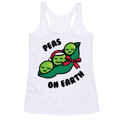 Peas on Earth Racerback Tank Top
