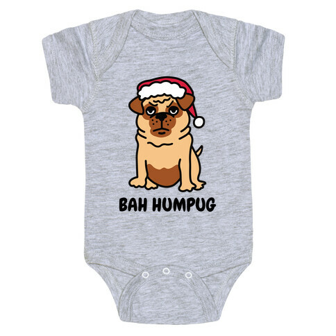 Bah Humpug Pug Baby One-Piece
