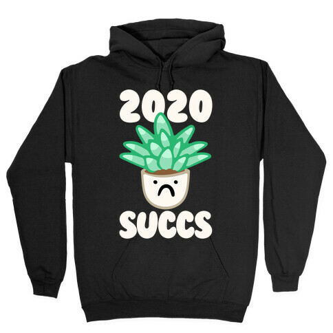 2020 Succs White Print Hooded Sweatshirt