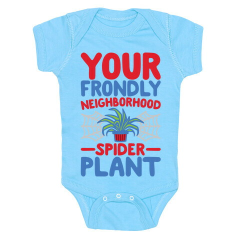 Your Frondly Neighborhood Spider Plant Parody White Print Baby One-Piece