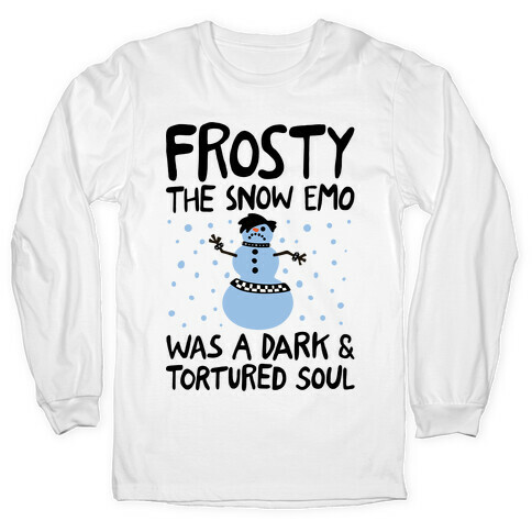 Frosty The Snow Emo Parody Long Sleeve T-Shirt