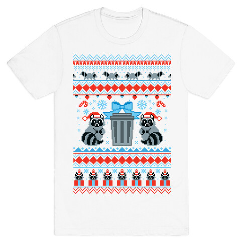 Raccoon Ugly Christmas Sweater T-Shirt