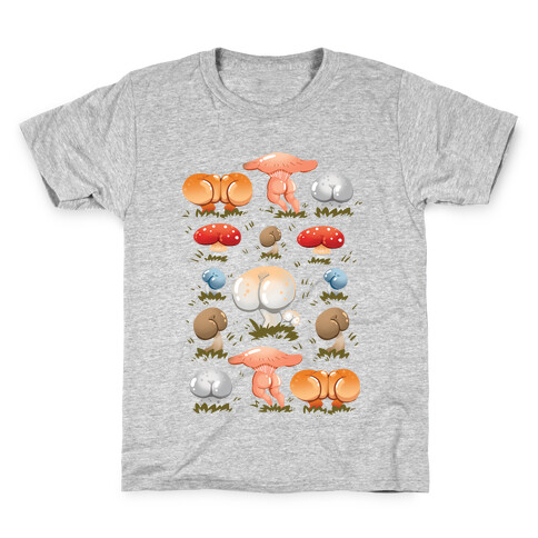 Butt Mushroom Pattern Kids T-Shirt