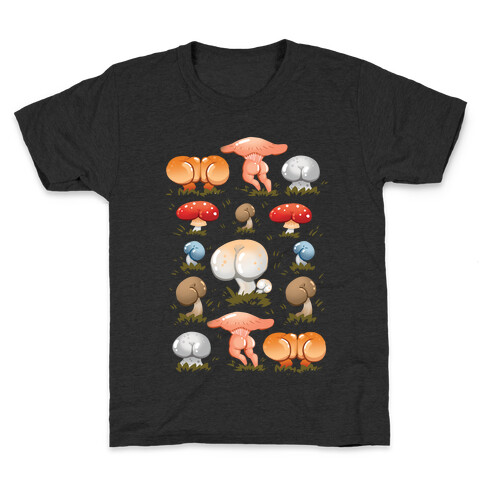 Butt Mushroom Pattern Kids T-Shirt