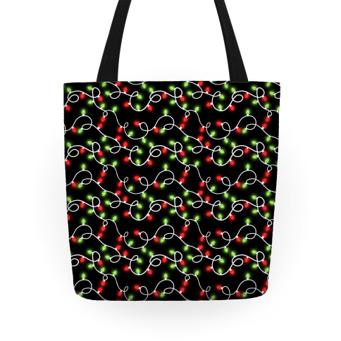 Christmas Lights Pattern Tote