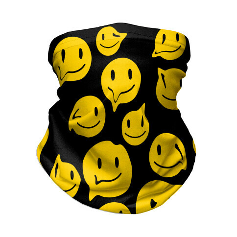 Melting Smiley Faces Neck Gaiter