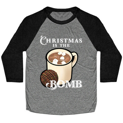 Christmas Is The Bomb Baseball Tee