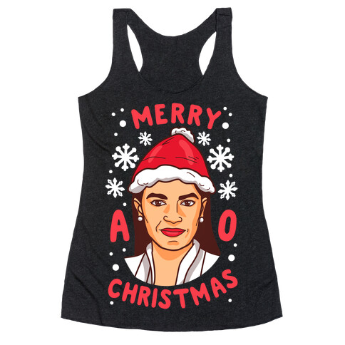 Merry A.O.C. Christmas Racerback Tank Top