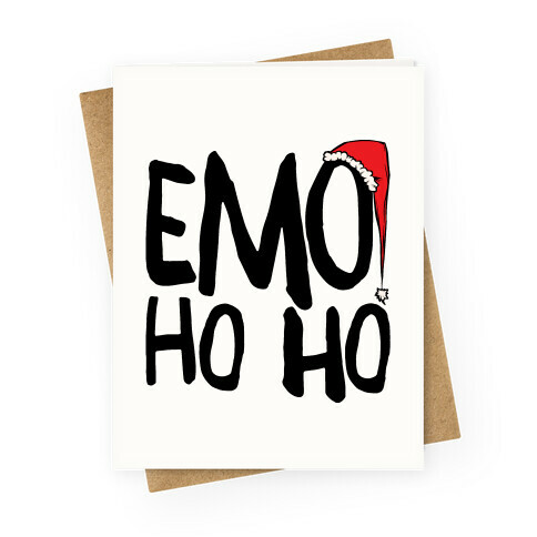 Emo Ho Ho Greeting Card