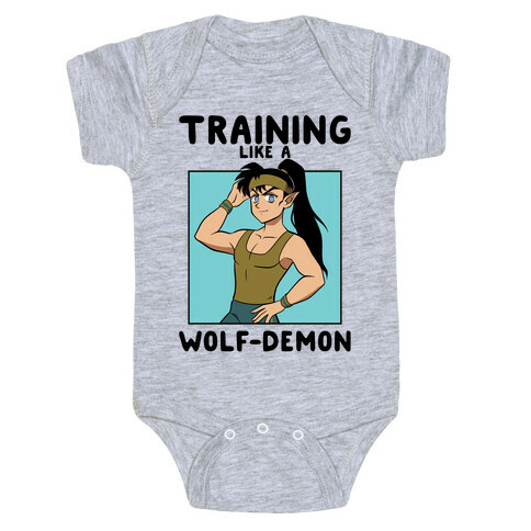 Training Like A Wolf-Demon Baby One-Piece