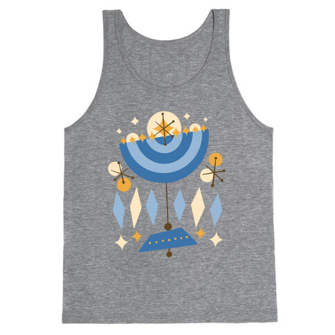 Mid-Century Modern Menorah (Hanukkah) Tank Top