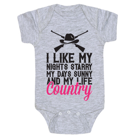 I Like My Life Country Baby One-Piece