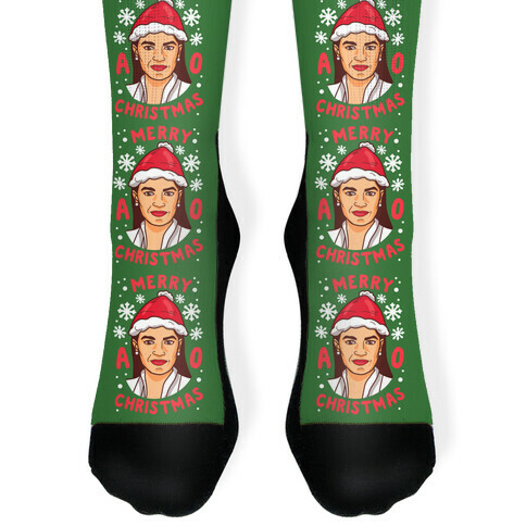 Merry A.O.C. Christmas Sock