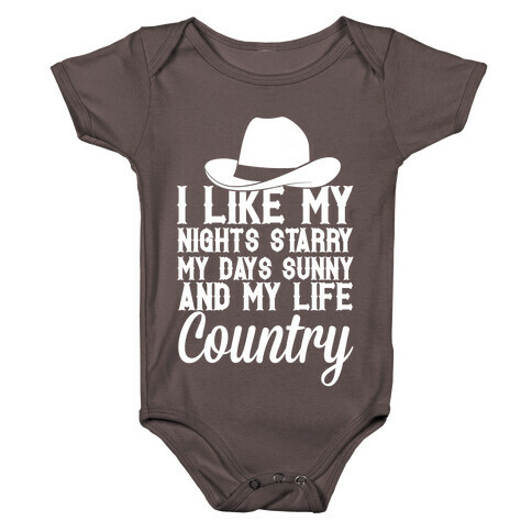 I Like My Life Country Baby One-Piece