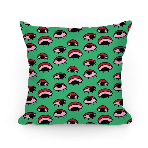 Tired Eyes Pattern Pillow