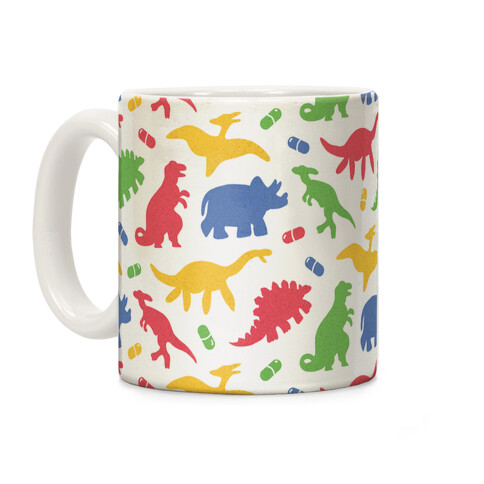 Dinosaur Capsules Pattern Coffee Mug