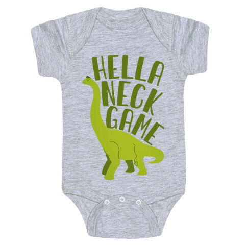 Hella Neck Game Brachiosaurus Baby One-Piece