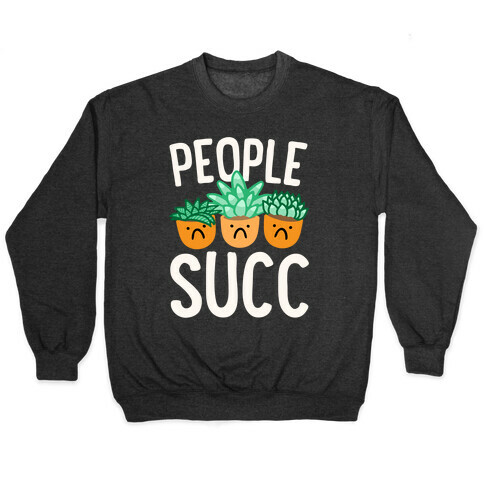 People Succ White Print Pullover