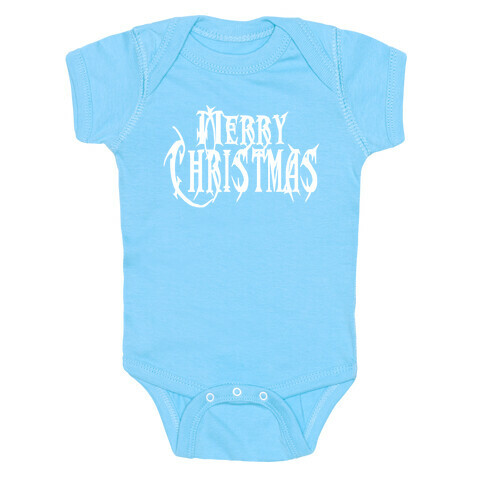 Merry (Metal) Christmas Baby One-Piece