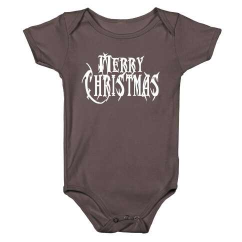 Merry (Metal) Christmas Baby One-Piece