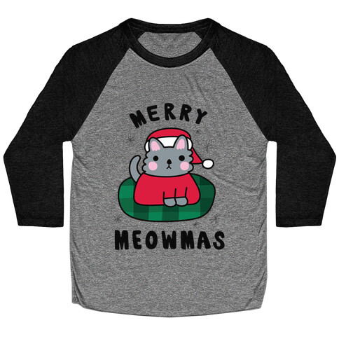 Merry Meowmas Baseball Tee