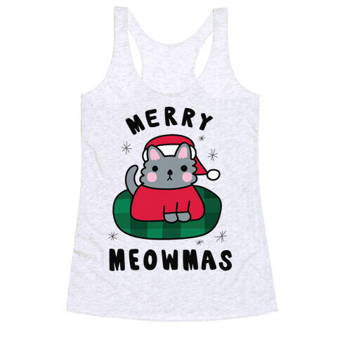 Merry Meowmas Racerback Tank Top