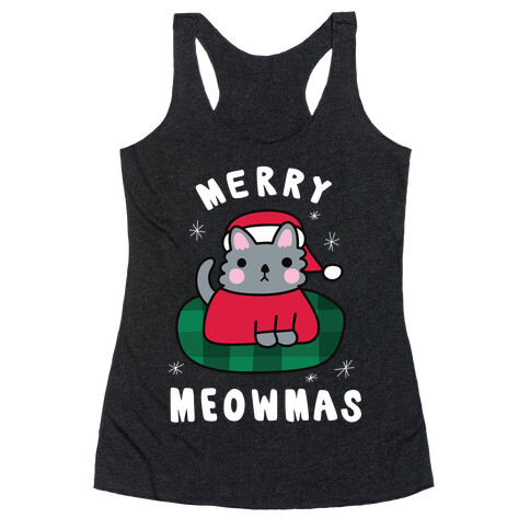 Merry Meowmas Racerback Tank Top